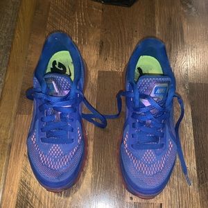 Nike air max running neutral ride blue